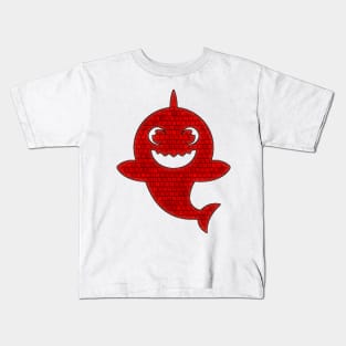 Shark cute wall Kids T-Shirt